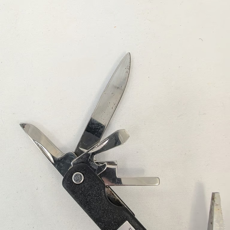 ESPCO Tahoe Multi-Tool Pocket Knife Pliers Stainless Steel Black with Sheath