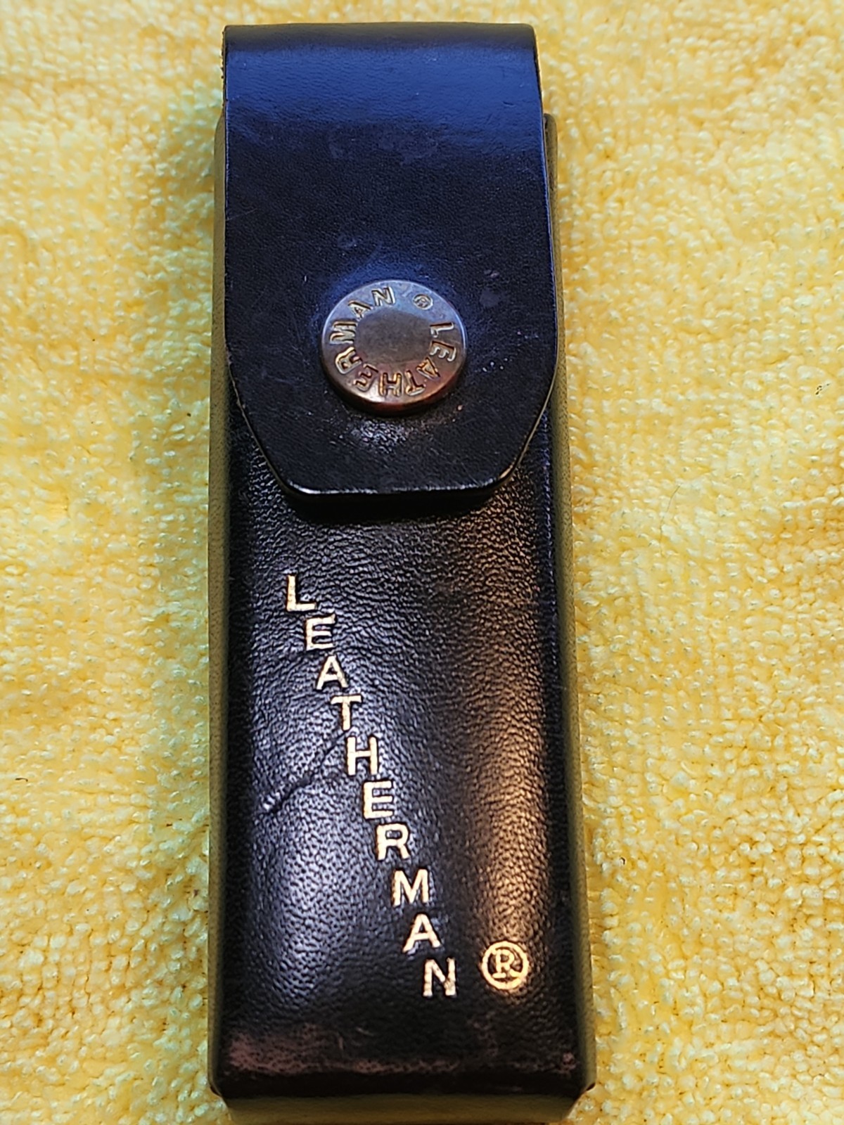 Vintage Leatherman Super Tool Pat Pending with Leather Sheath Super Nice