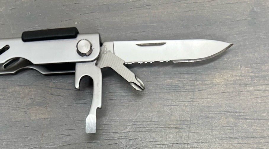 Gerber Multi Tool Leather Sheath Knife Fiskars Scissors Fishing Camping