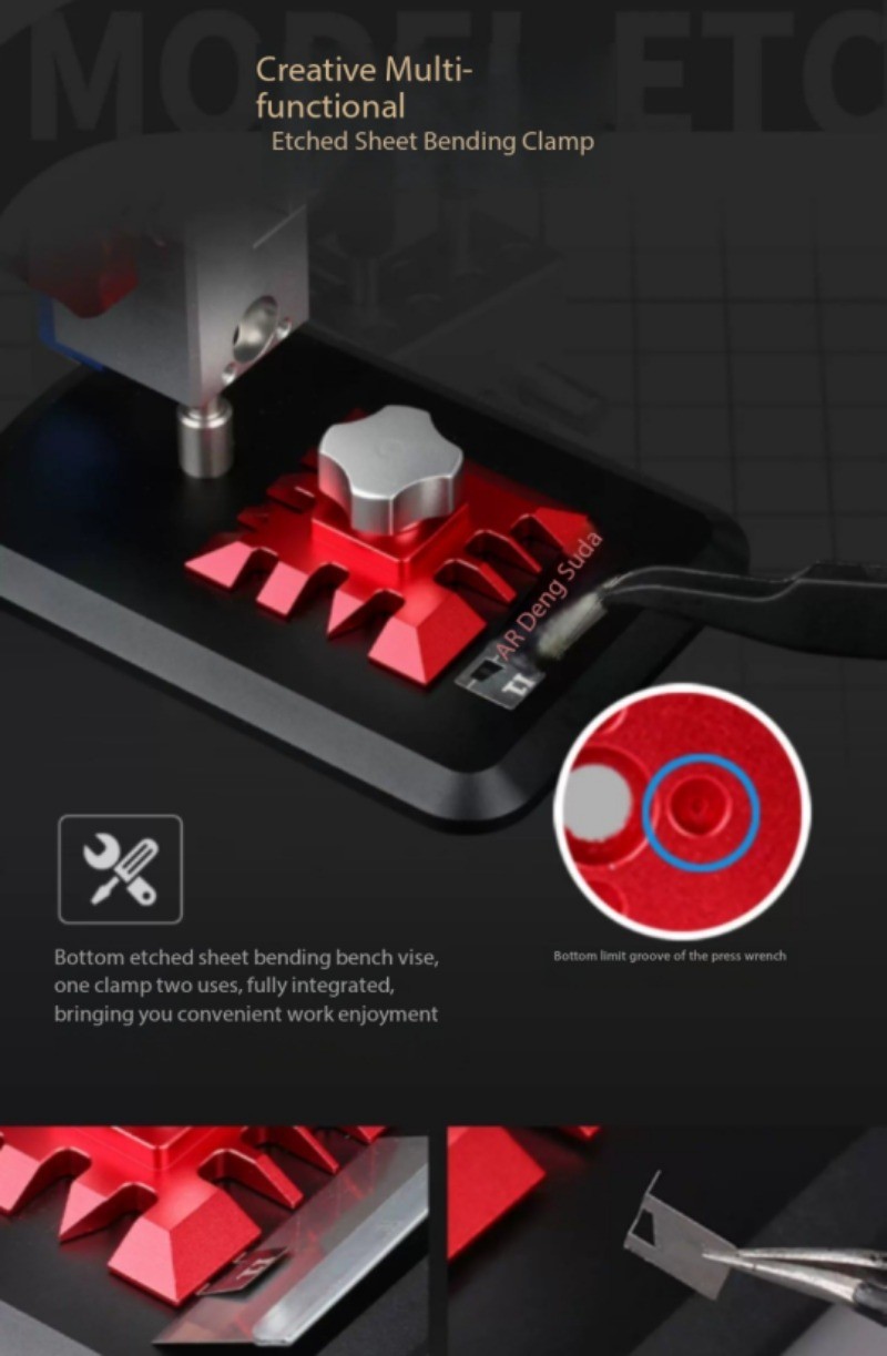 360° Universal Tool Holder: Multi-Purpose High-Precision Bench Vise Fixture
