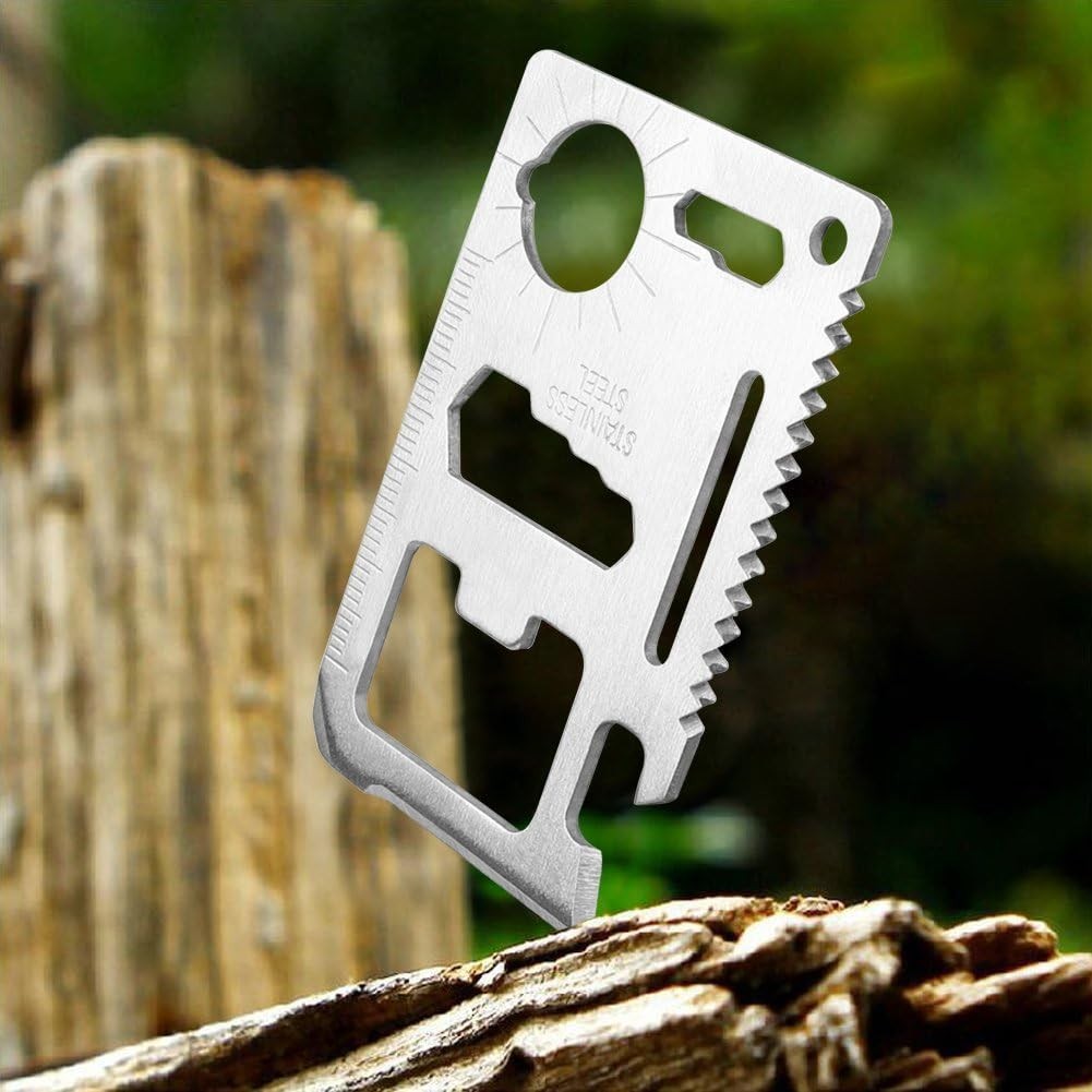 11-in-1 Credit Card Survival Tool – Ultimate Stainless Steel Companion for Men