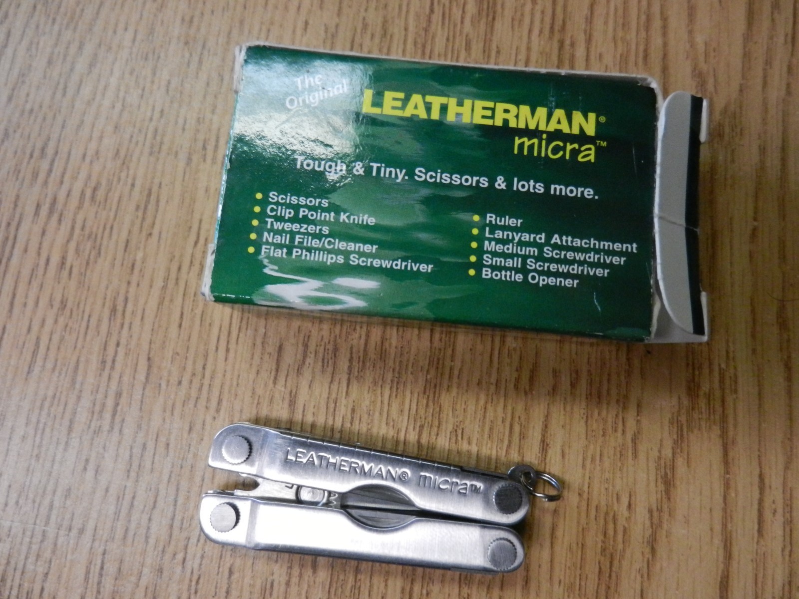 Leatherman Micra Multi Tool W/ Original Box 2 1/2″ Closed Excellent Condition