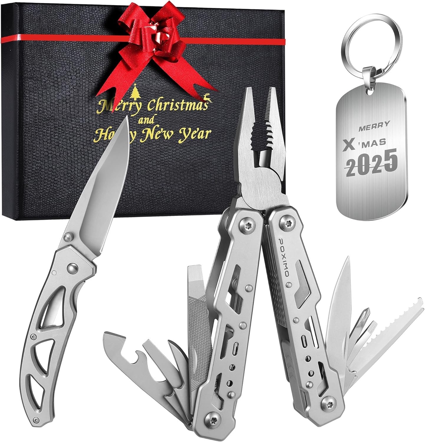 Multitools Gift Set Men 14-in-1 Multi-tool Pliers & Folding Knife Set W/