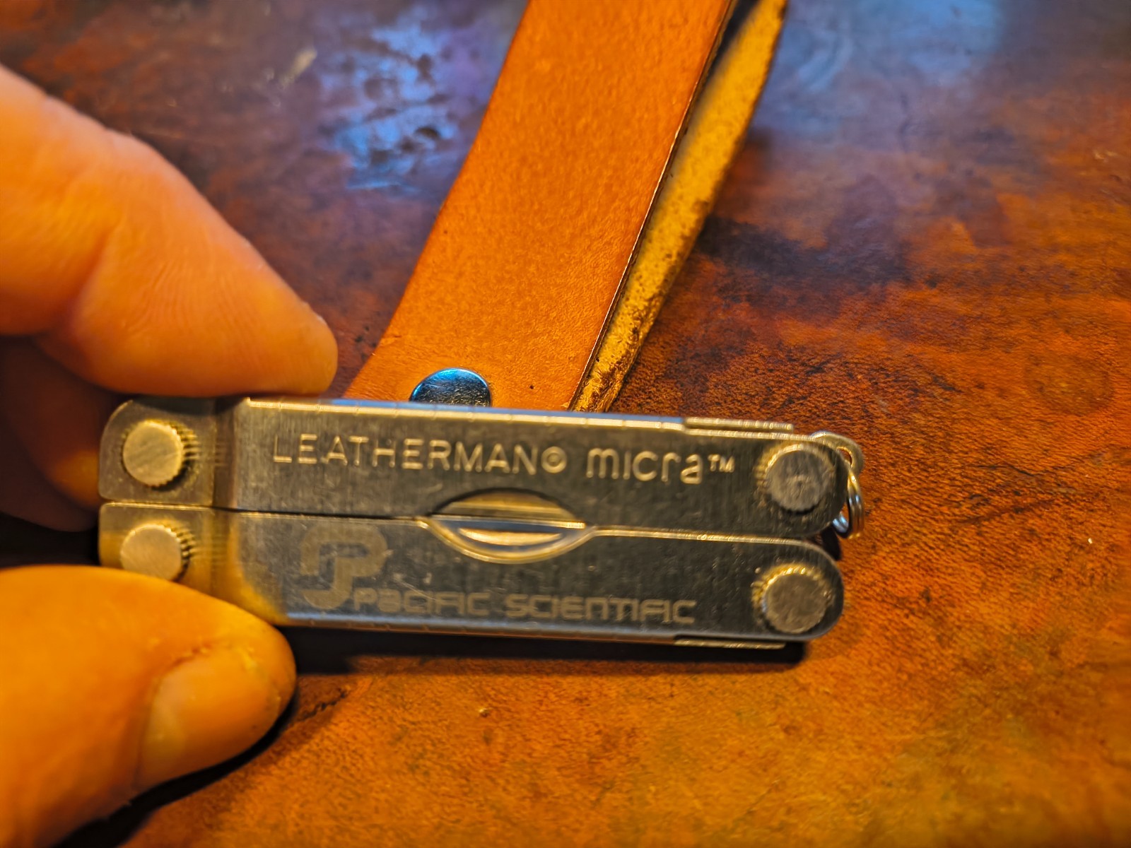 Leatherman Micra Stainless, Key Ring Size Tool, Scissors, Tweezers File Knife