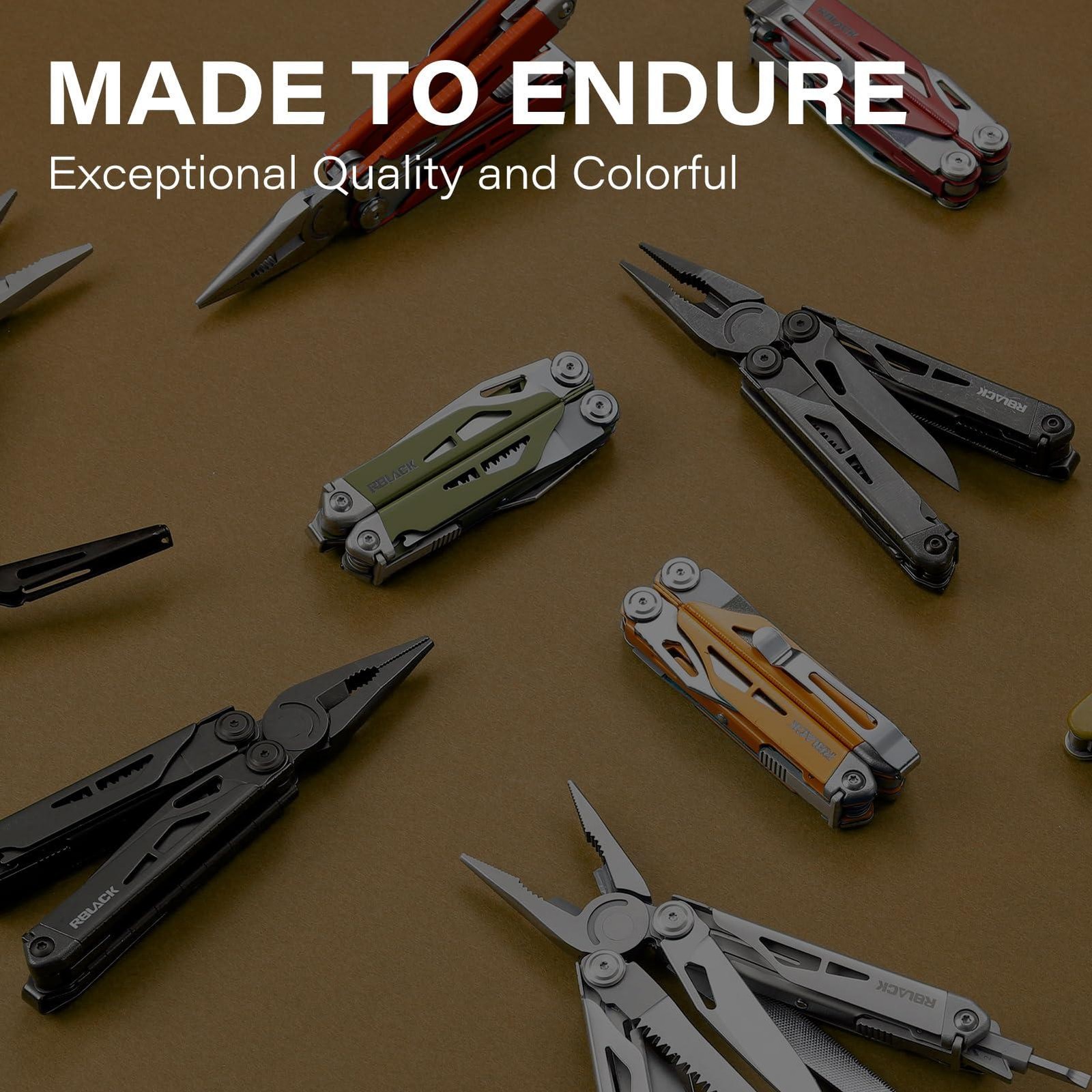 Multitool, 21-in-1 Multi Tool Pliers with Safety Locking and Spring-Action Sciss