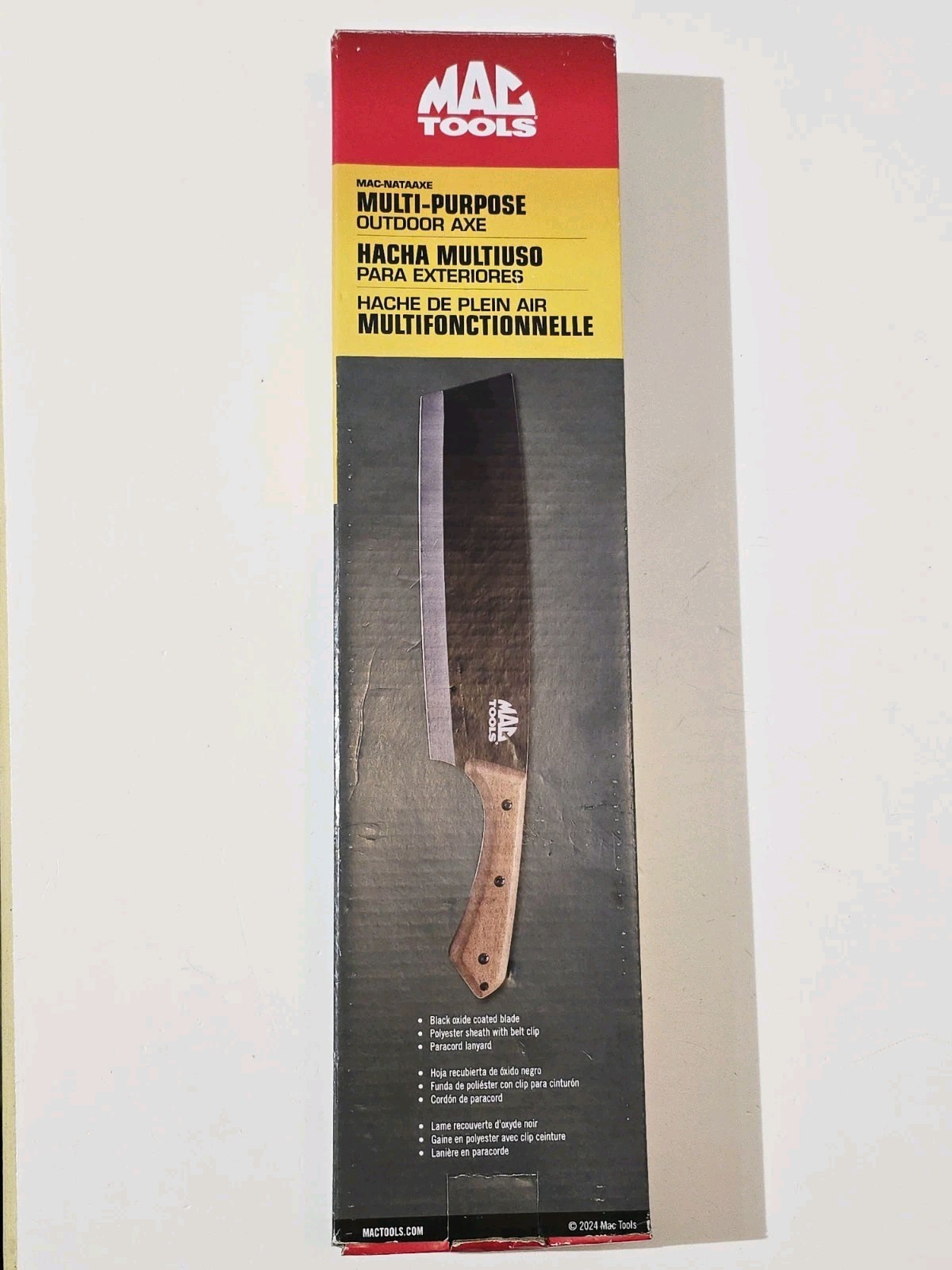 NEW MAC Tools 16″ Nata Axe Hatchet with Full Tang Handle & Nylon Carrying Case