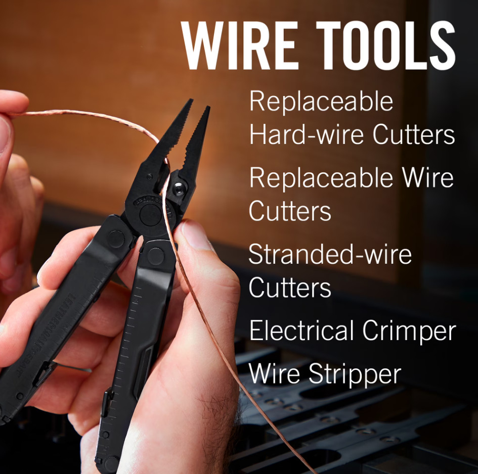 LEATHERMAN, Wave+, 18-in-1 Full-Size, Versatile Multi-tool for DIY, Black