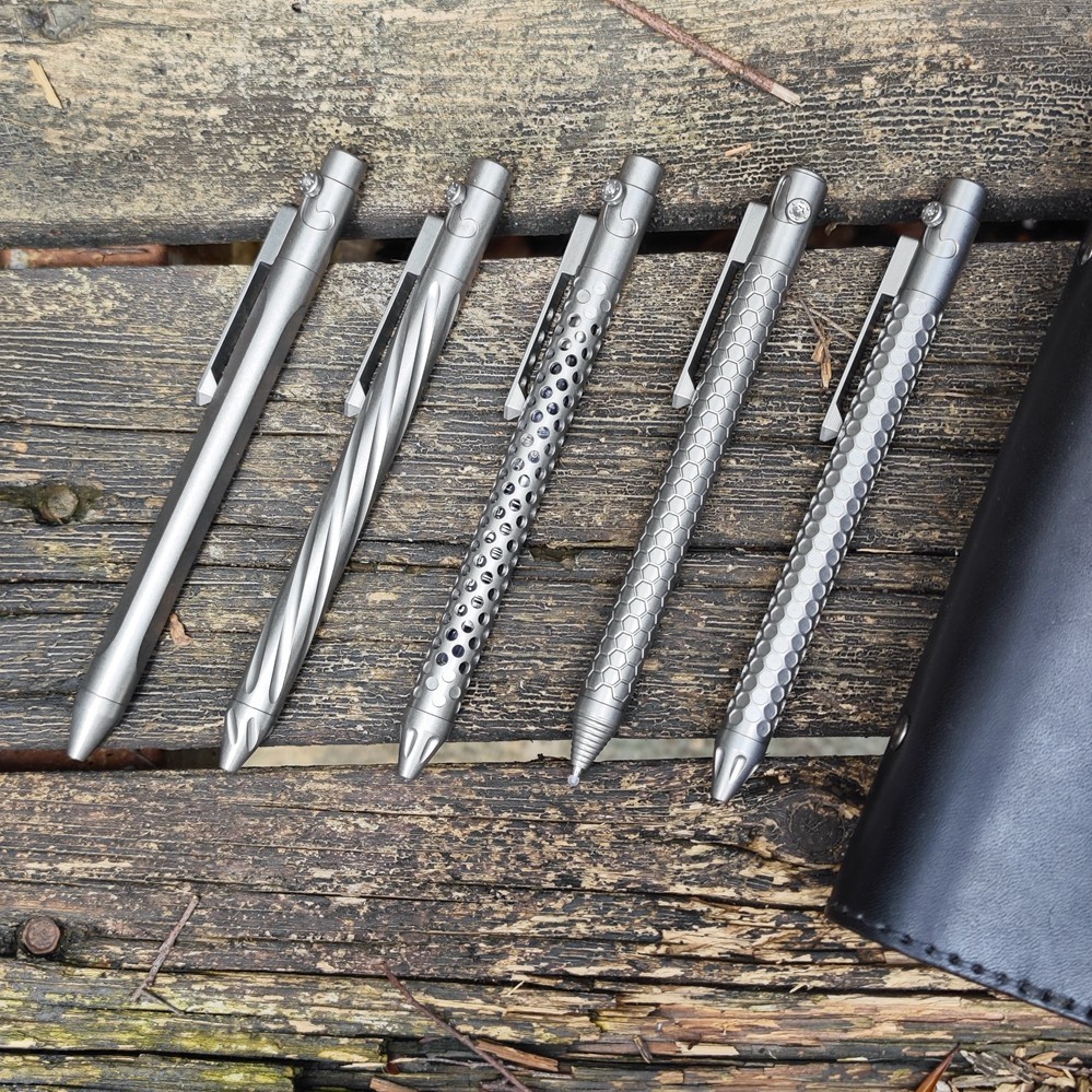 Sign pen Titanium Alloy Mechanical Pen with EDC Glass Breaker Multi Tool