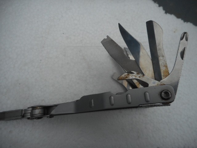 Vintage Schrade Tough Tool ST1 Multi-Tool w/ Leather Sheath USA Gift Pliers