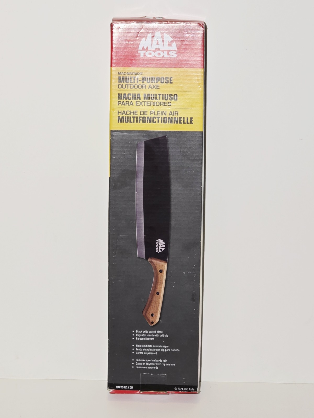 NEW MAC Tools 16″ Nata Axe Hatchet with Full Tang Handle & Nylon Carrying Case