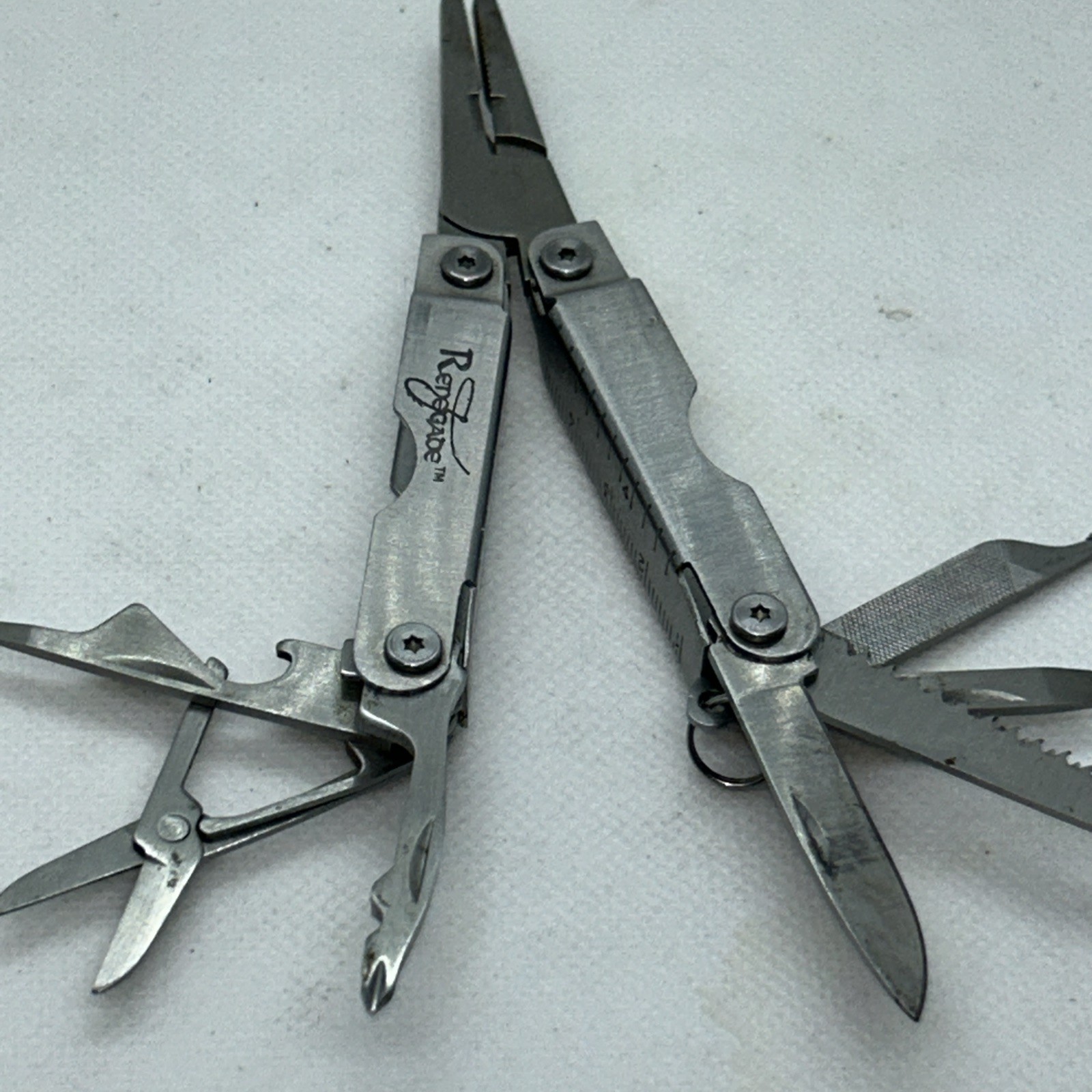 Renegade Multi-Tool Stainless Steel Extra Thin Pliers Ruler Fishing Camping EDC