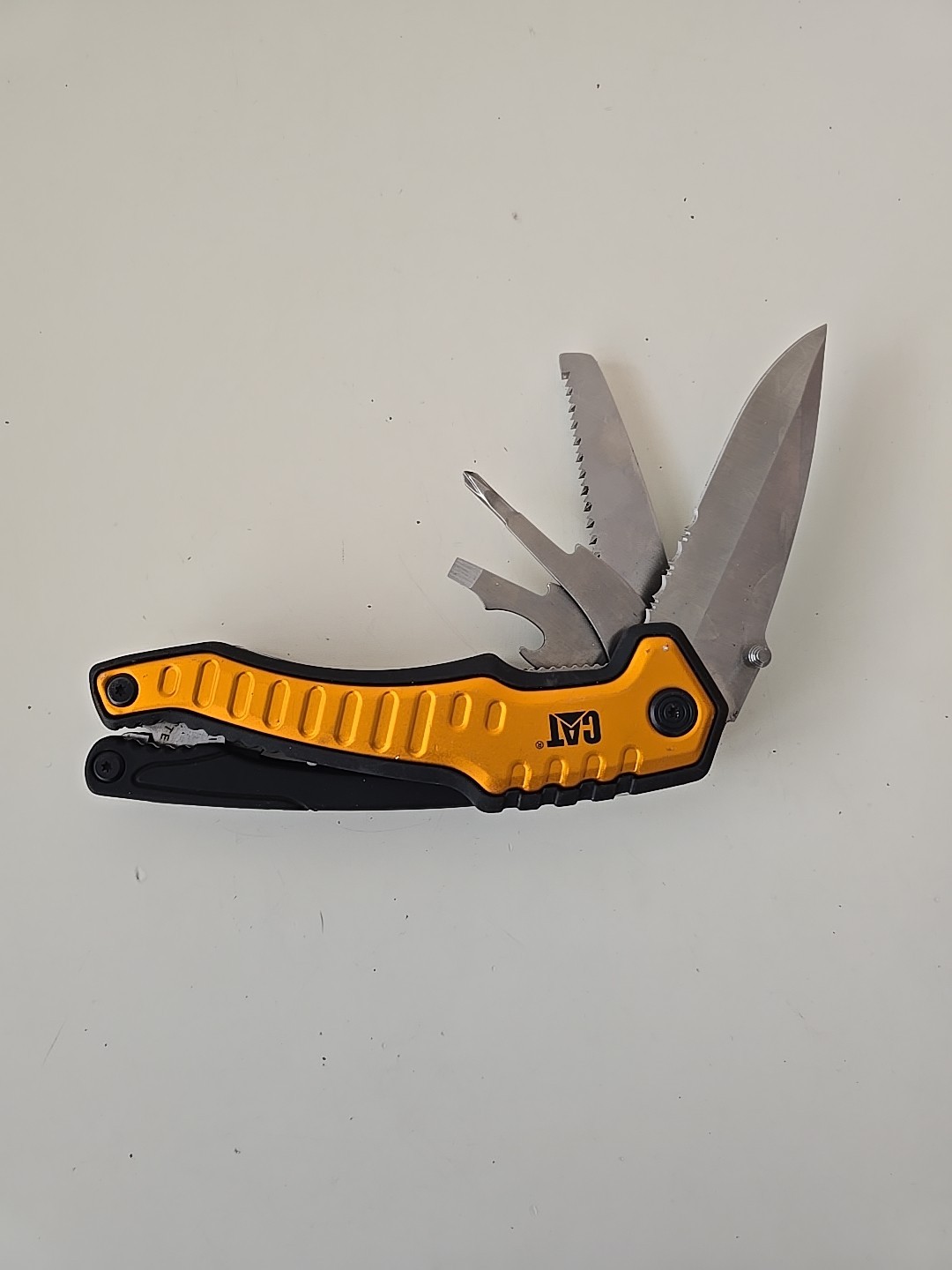 🌟CAT XL 9-in-1 EDC Multi-Tool Pliers, Knife, Saw, NICE!