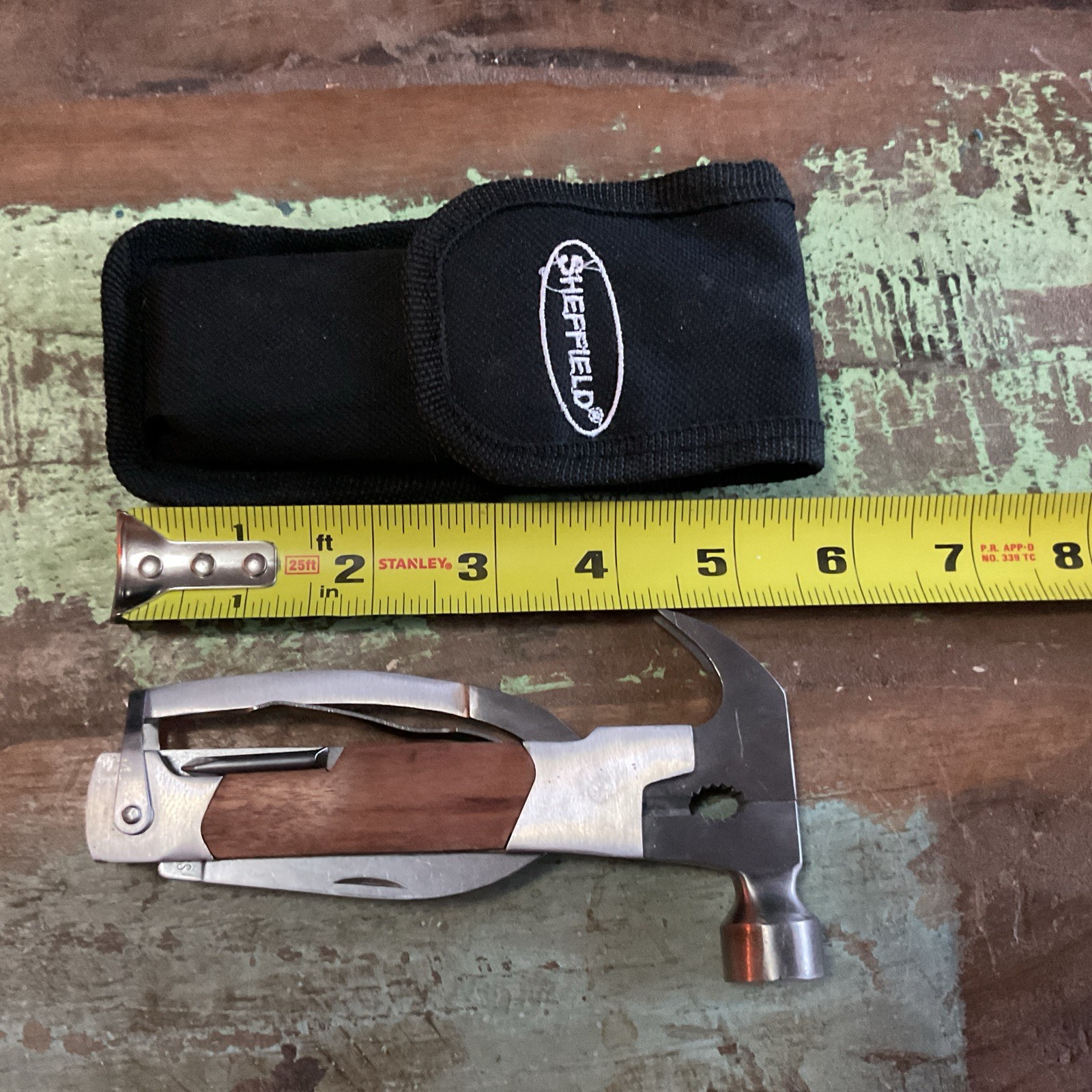 Sheffield 9 in 1 Multi Tool Pliers Knife Screwdriver and Utility Knife With Case