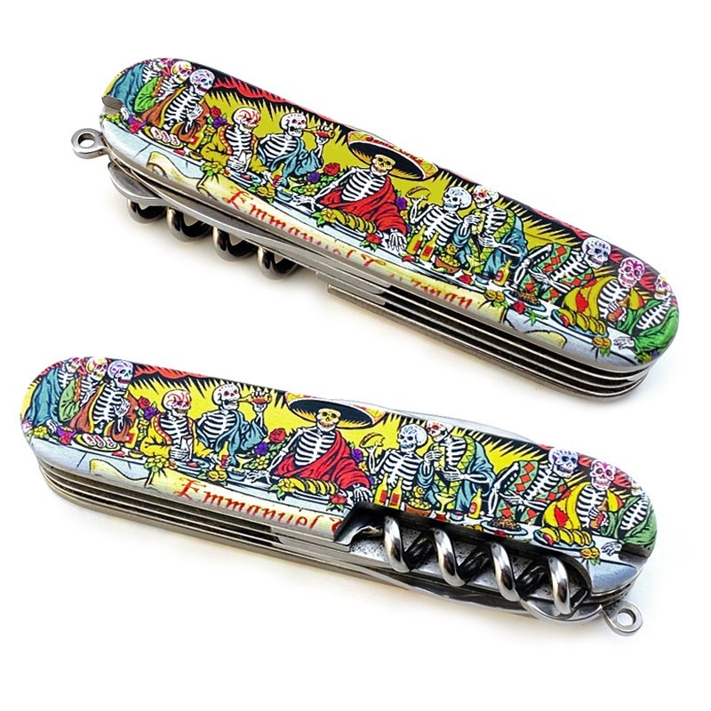 Titanium Scales for Victorinox 91mm Swiss Army Knife DIY Handle Replacement