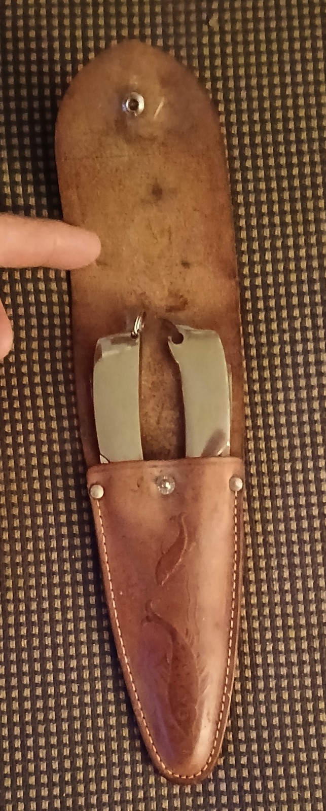 Vintage Solingen W. Germany Stainless Steel Fishing Multitool & Original Sheath