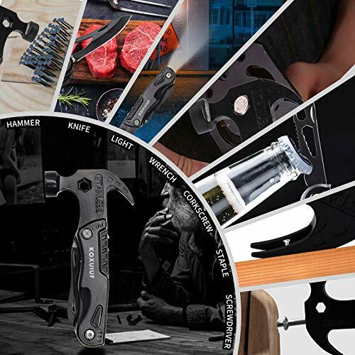 Multitool Camping Accessories, New 13-in-1 Hammer Multitool With Emergency
