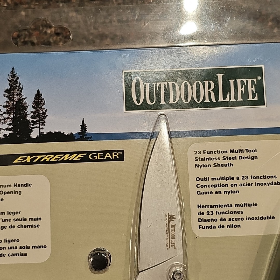 Outdoor Life Pocket Knife, Multi-Tool & Sheath Combo pack Light Extreme Gear New