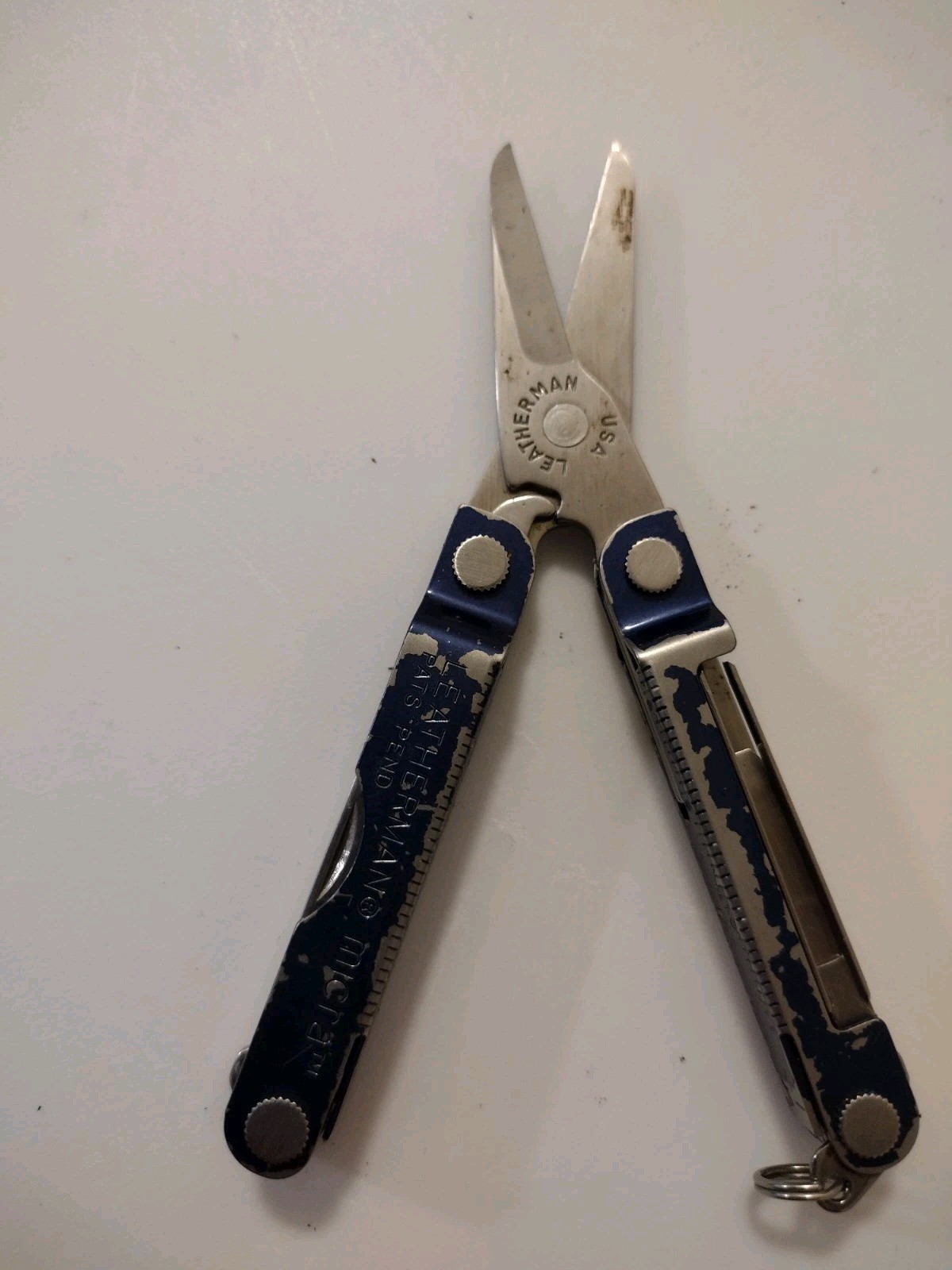Leatherman Micra 10 in 1 Multitool Stainless Steel Hiking Camping Fishing Blue
