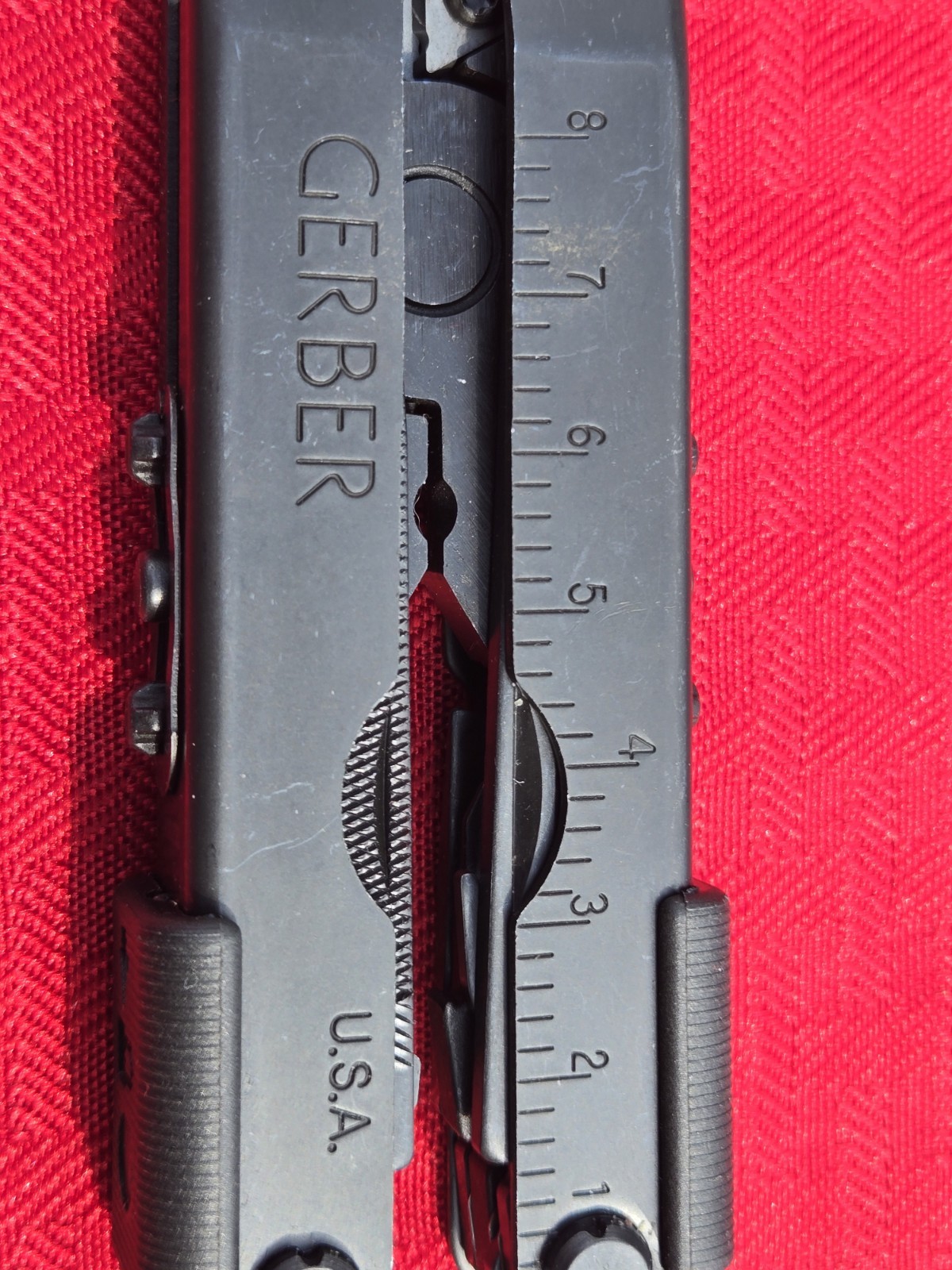 GERBER MP600 Black Oxide Finish Multi Tool Knife Plier w/sheath Carbide USA EXC