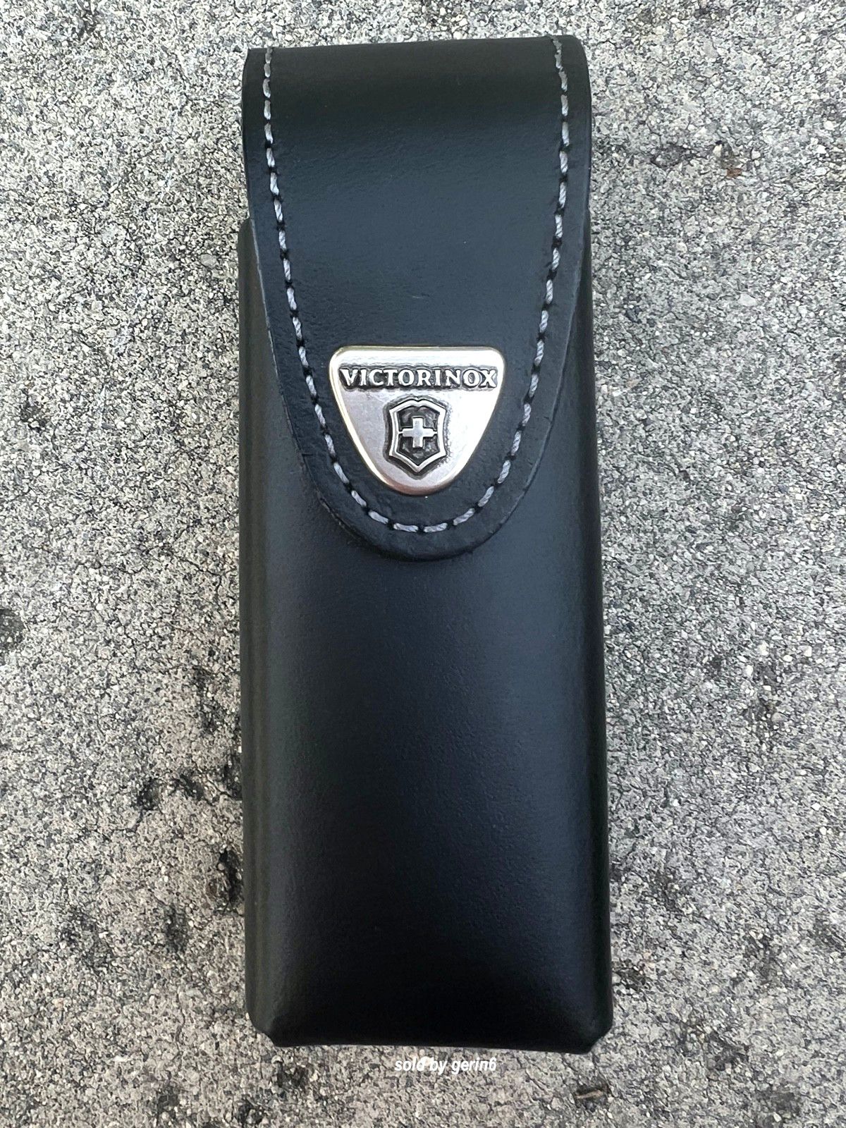 Swiss Army Black Leather Belt Pouch for 111mm 4-6 layers Victorinox 4.0524.3 New