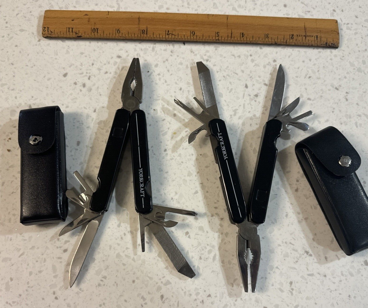 Yorkcraft Utilities Tool With Leather Case Plus More Lot (9) Great Vintage Items