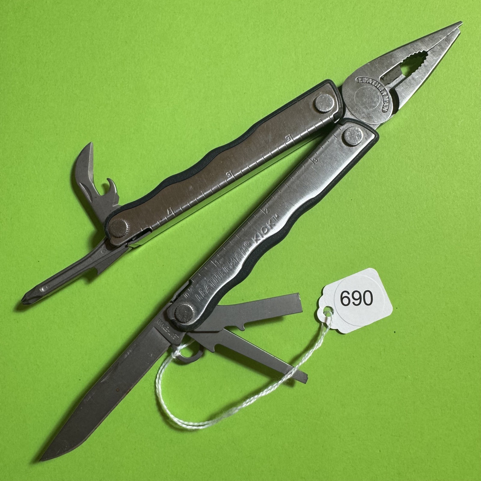 Leatherman Kick Plier Multi Tool Multifunction Pocket Knife Stainless EDC #690