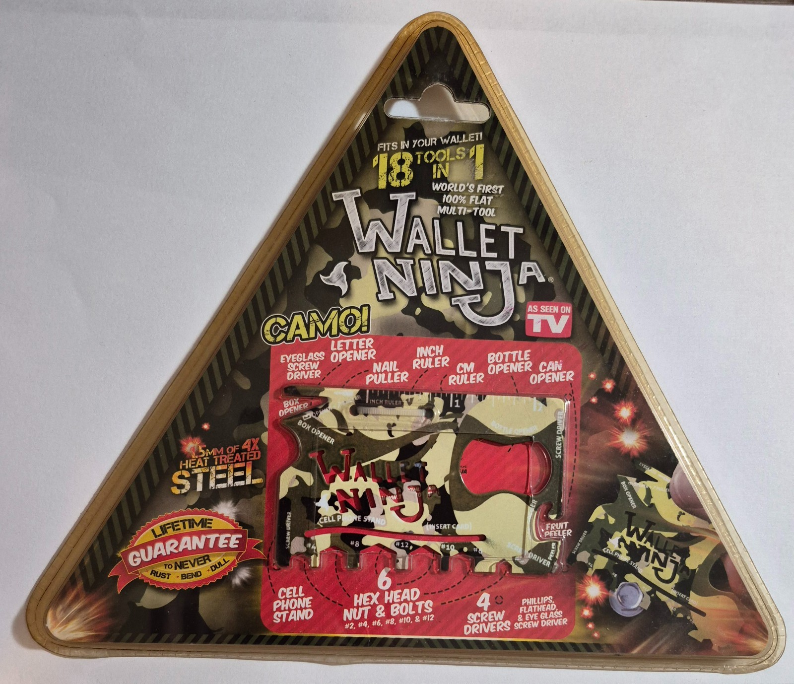 As Seen On TV- Wallet Ninja Camo Steel – new in package