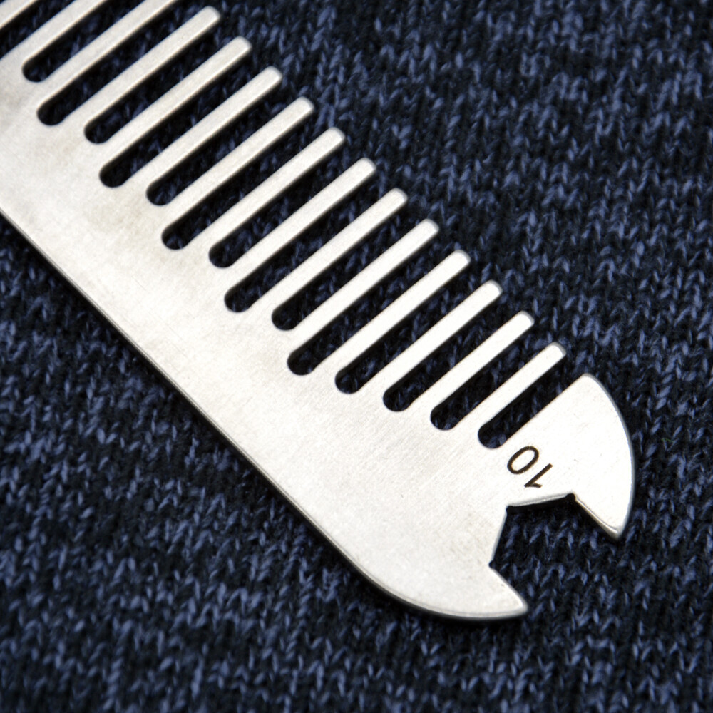 Tactical Beard Comb Stainless Steel Multitool Redneck MOLLE Outdoor EDC Tools