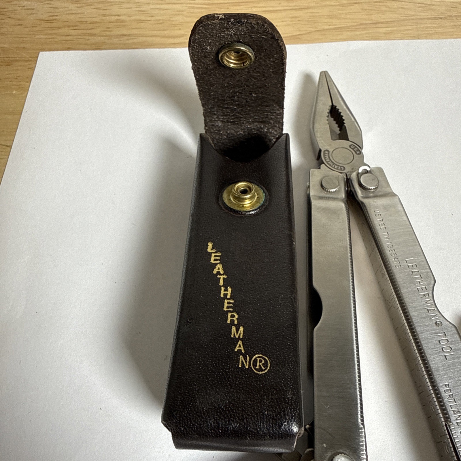 Vintage Original Leatherman Tool US REG TM 1325473 Multi-Tools Portland SHEATH