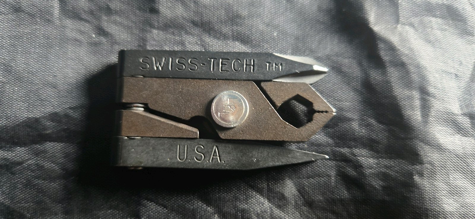 Vintage Swiss-Tech USA Micro Tool Black Phillips Flathead Pliers nice
