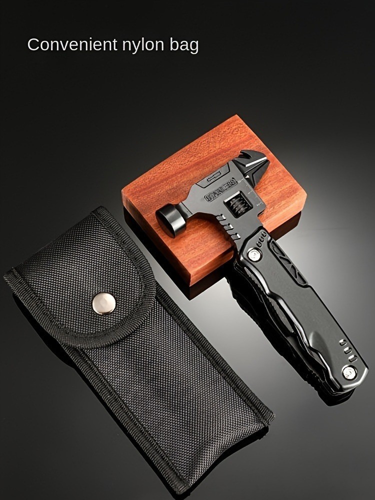 Outdoor Multi-Tool Hammer Wrench Emergency Escape Camping Folding Pliers