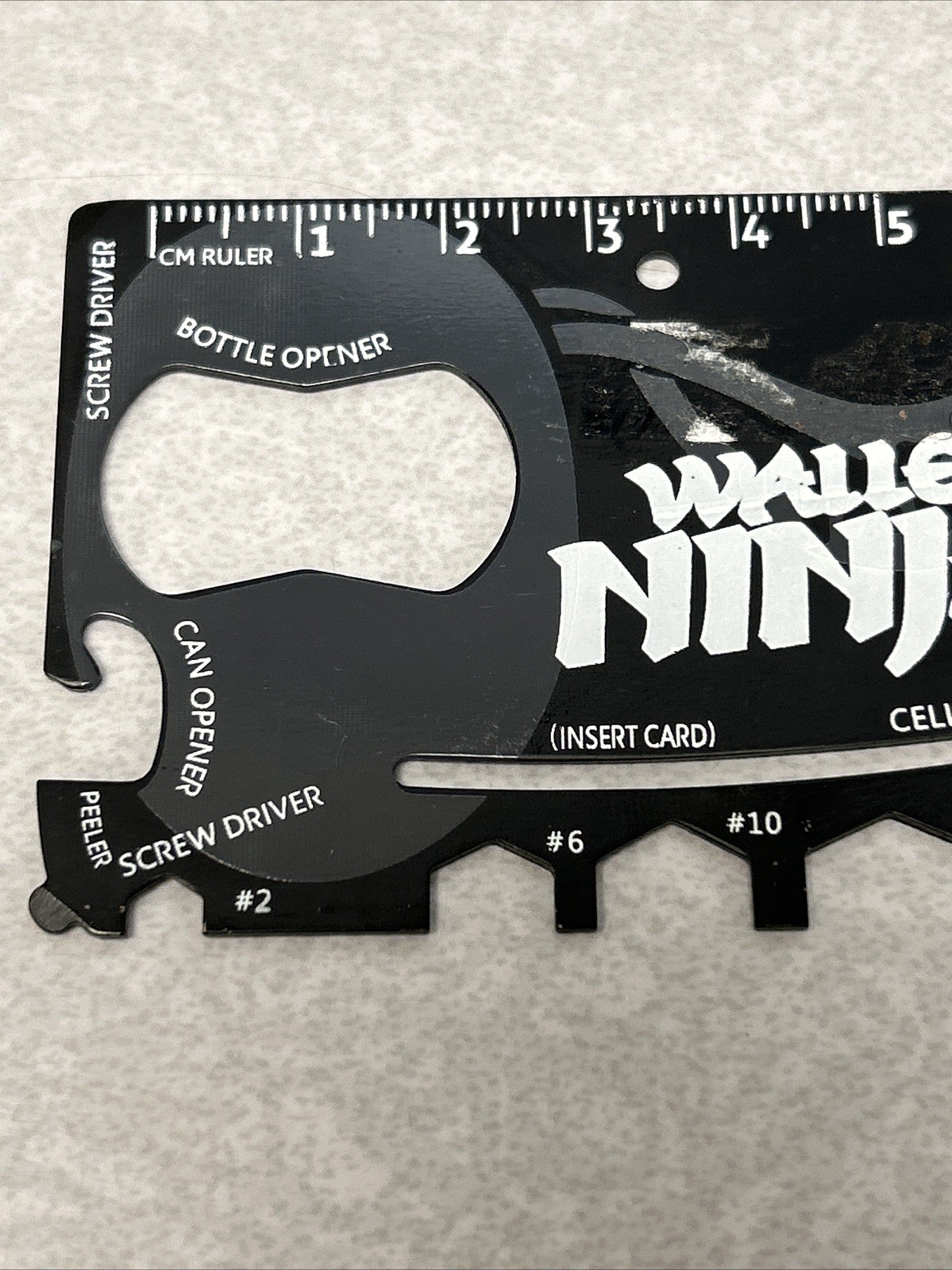 18-in-1 Wallet Ninja Black Multi-Tool Card Pocket Size (NEW OLD STOCK)