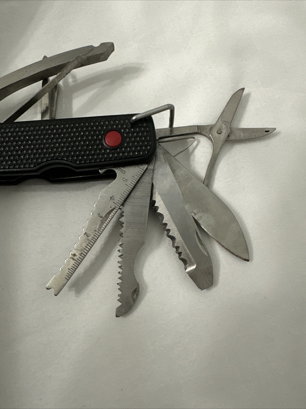 Knife Multi-Tool 8 Function Needle Nose Pliers Screw Driver Scissors Rule