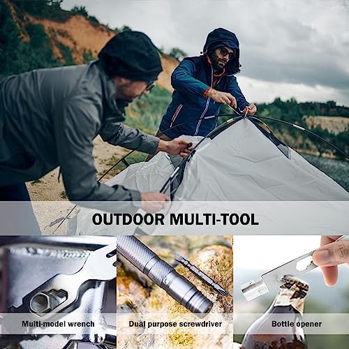 Tactical Walking Stick, Prime 15-in-1 Hiking Poles, Adjustable Multipurpose