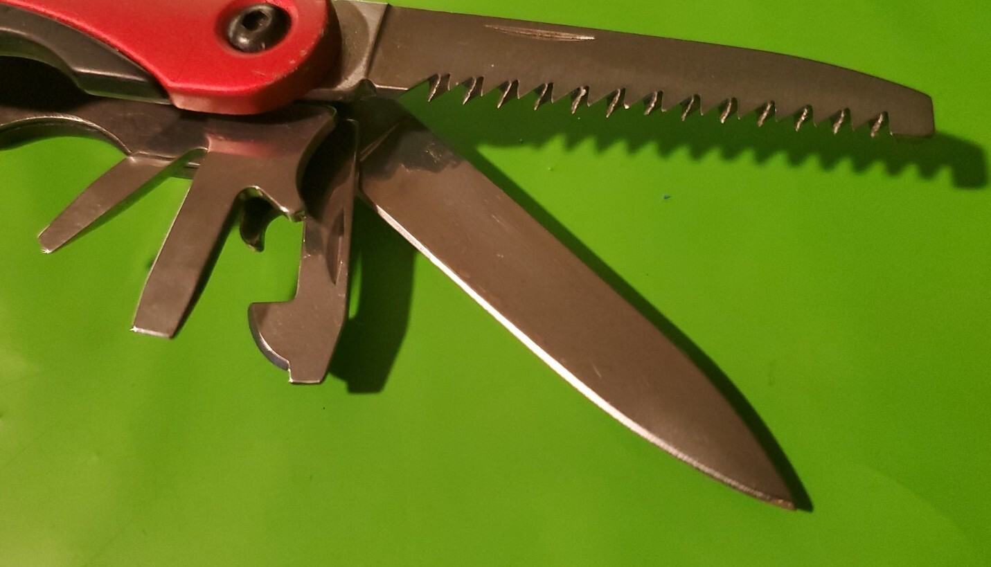 Sheffield 9-in-1 Large Red Multi-Tool