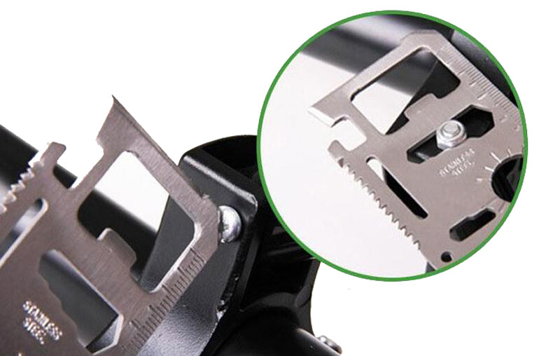 11in1 Multi tool Pocket Credit Card Knife Survival Camping saw can opener screw