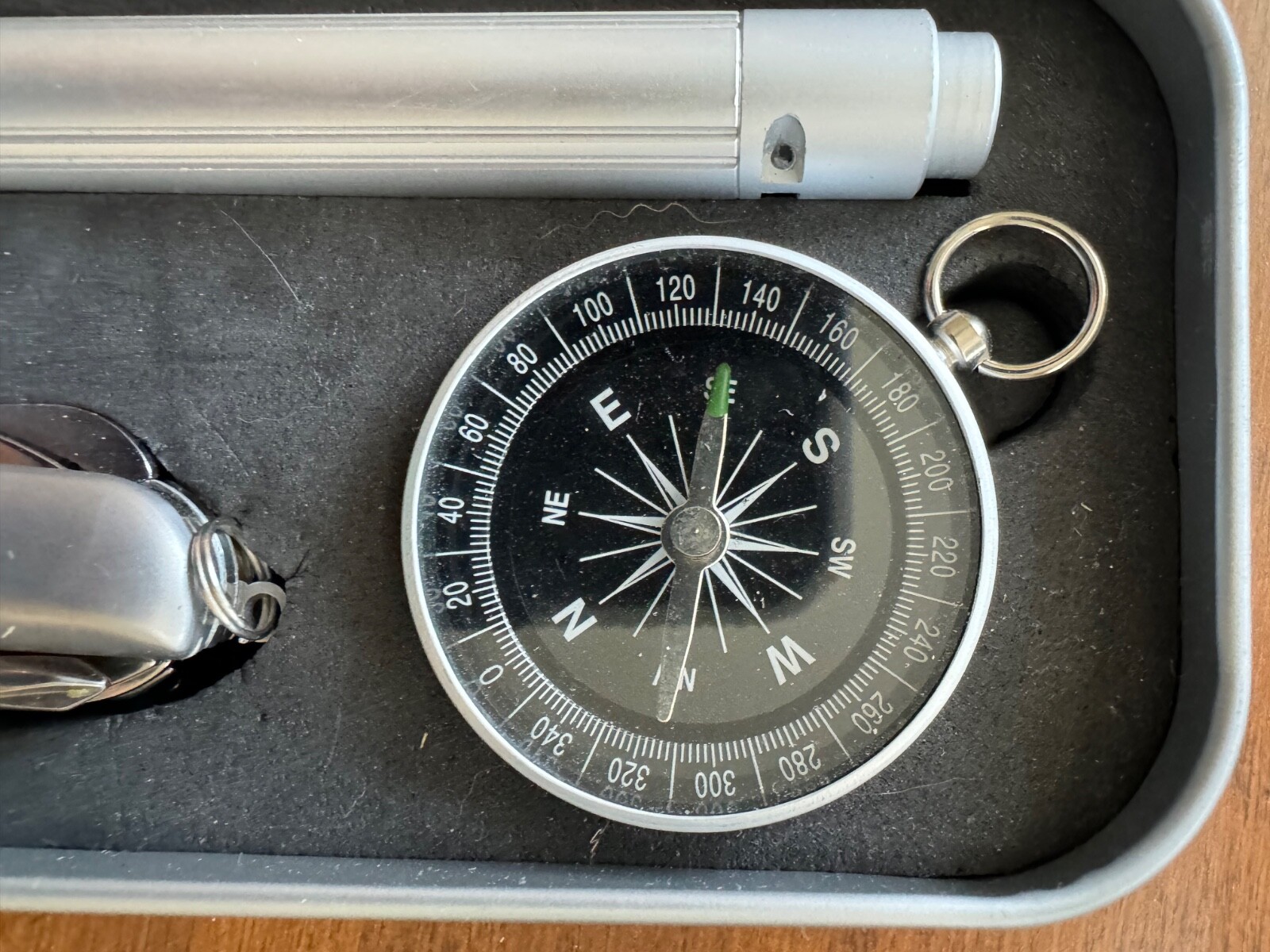Compass, Flashlight,Utility Knife Multi-Tool Gift Set w/Case NextGen Users GRP-O