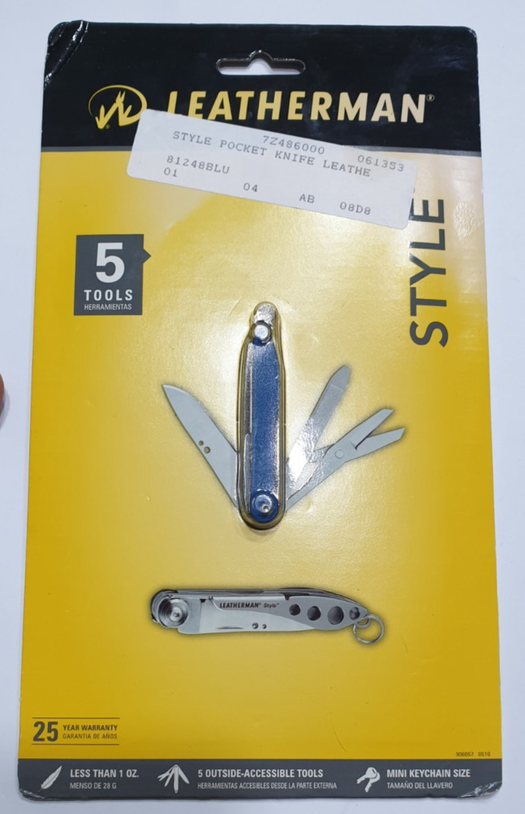🔥🔥🔥 Leatherman Style Blue Rare Retired SMALLEST Multi Tool New In Blister