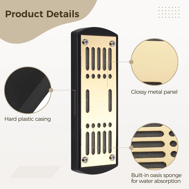 Upgraded Adaptable Compact Portable Rectangular Cigar Humidifier for Tobacco/Tea