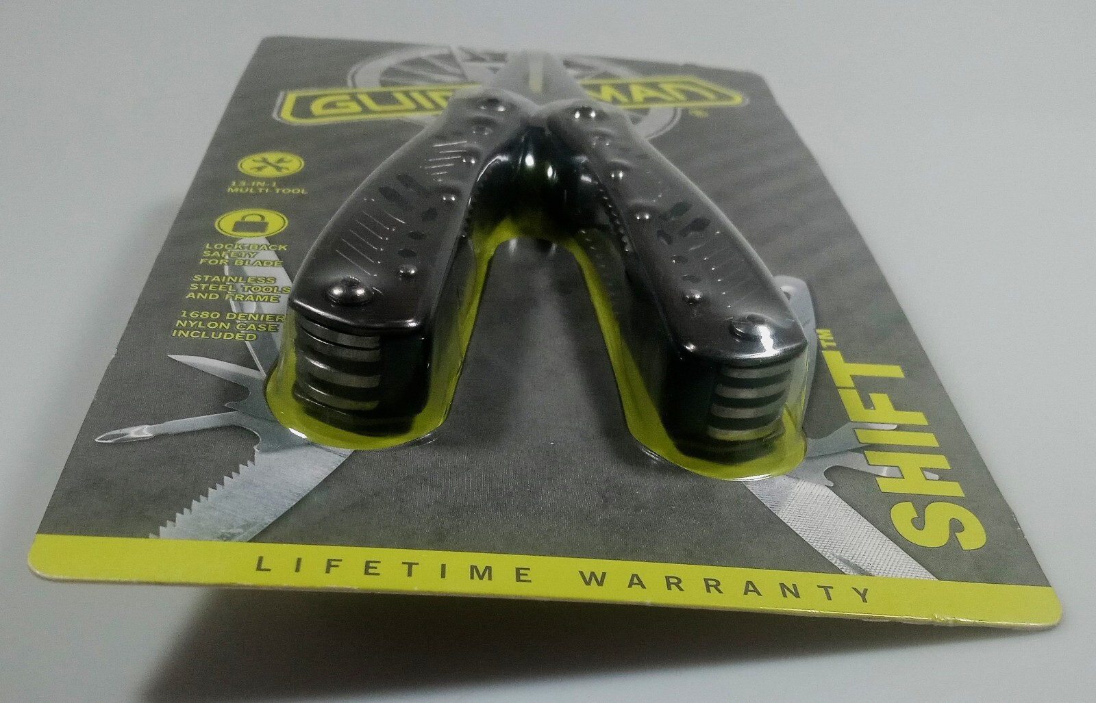 NEW Guidesman 13 in 1 Multi Tool Camping / Hike Pliers Knife Pouch NIB