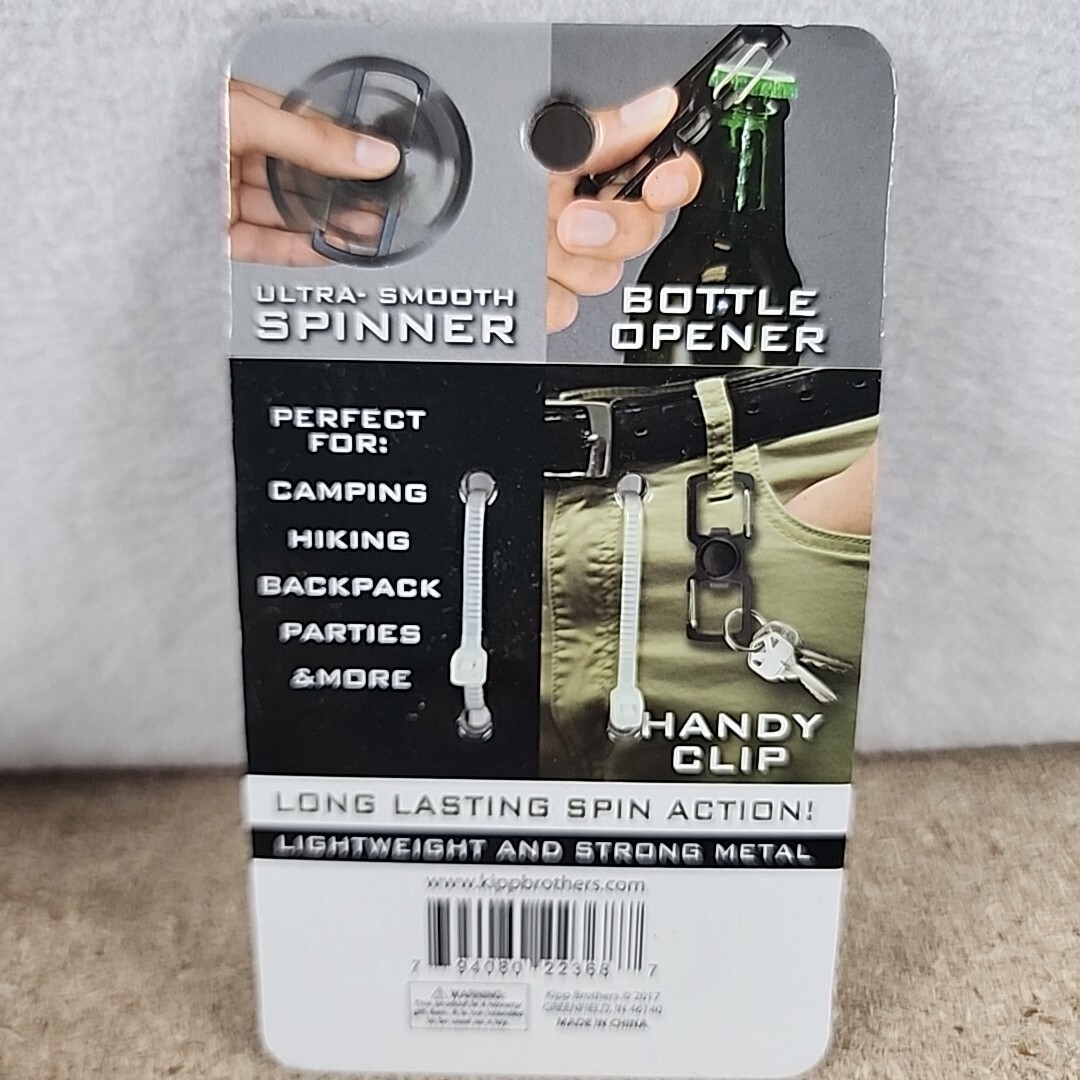 The Ultimate Hand Fidget Spinner Bottle Opener Clip New Black Stocking Stuffer