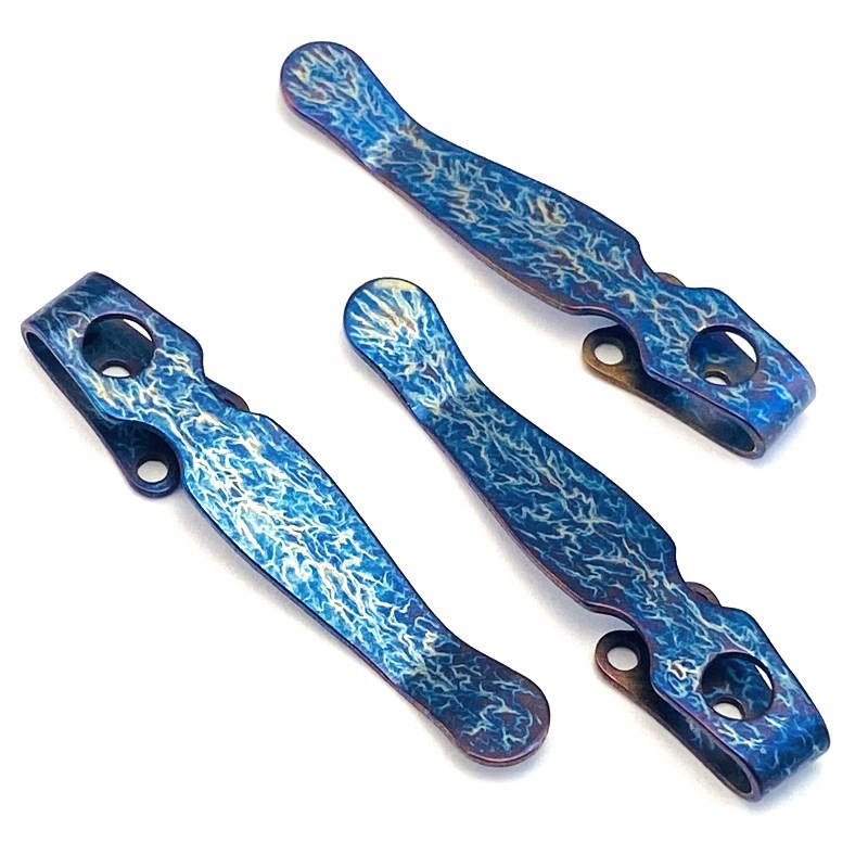 1PC. TC4 Deep Carry Pocket Clip for Spyderco C229 Shaman 7 Colors