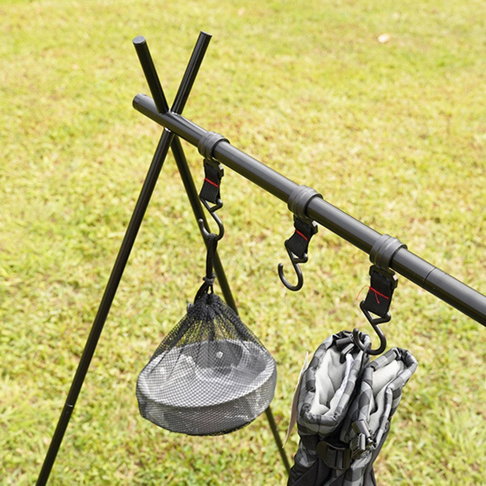 Heavy-Duty Outdoor Camping Triangular Hanging Rack – Easy Setup & Compact