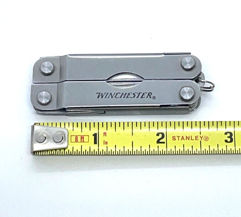 Winchester Mini Multi-Tool Silver Scissors Knife Keychain Carry EDC