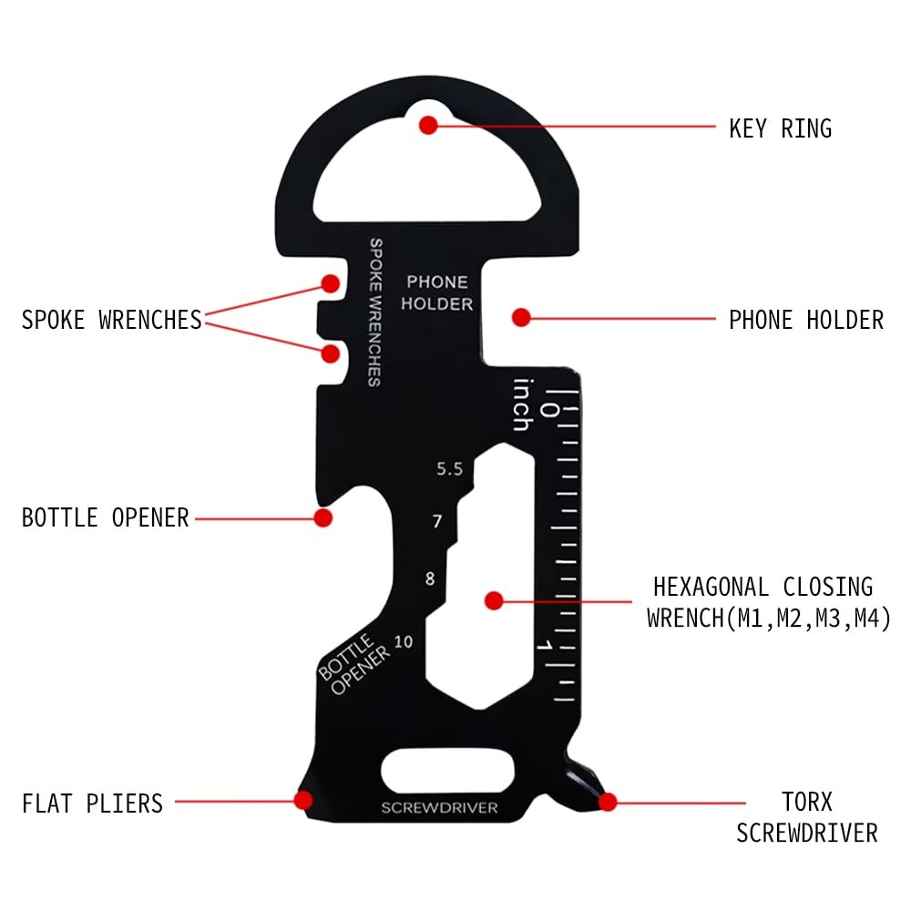 18 in 1 Snowflake Multitool & 8 in 1 Card Tool Stocking Stuffers for Men Chri…