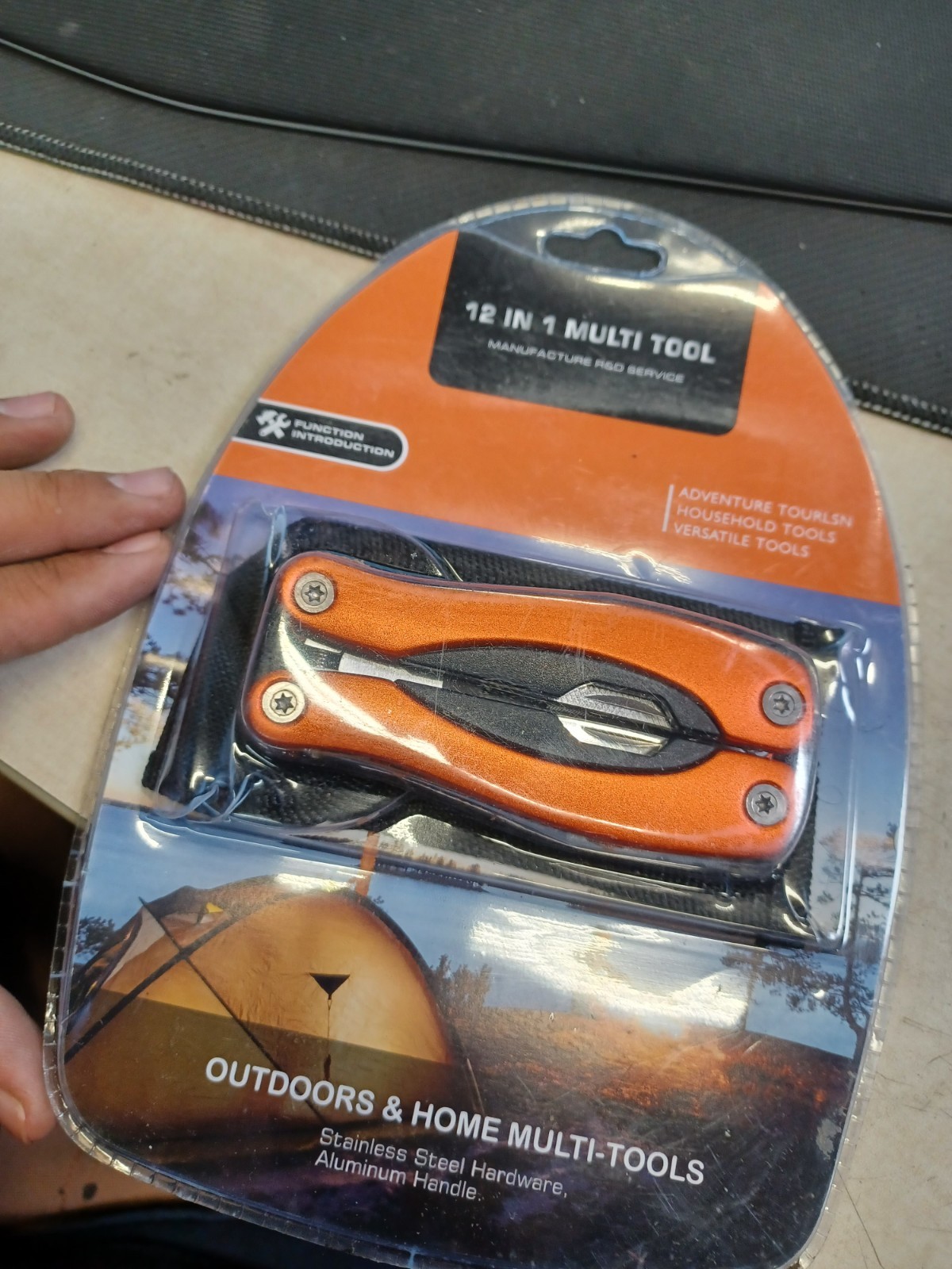 SEALED OutDoors & Home Multi Tools 12 in 1 Multi Tool Orange