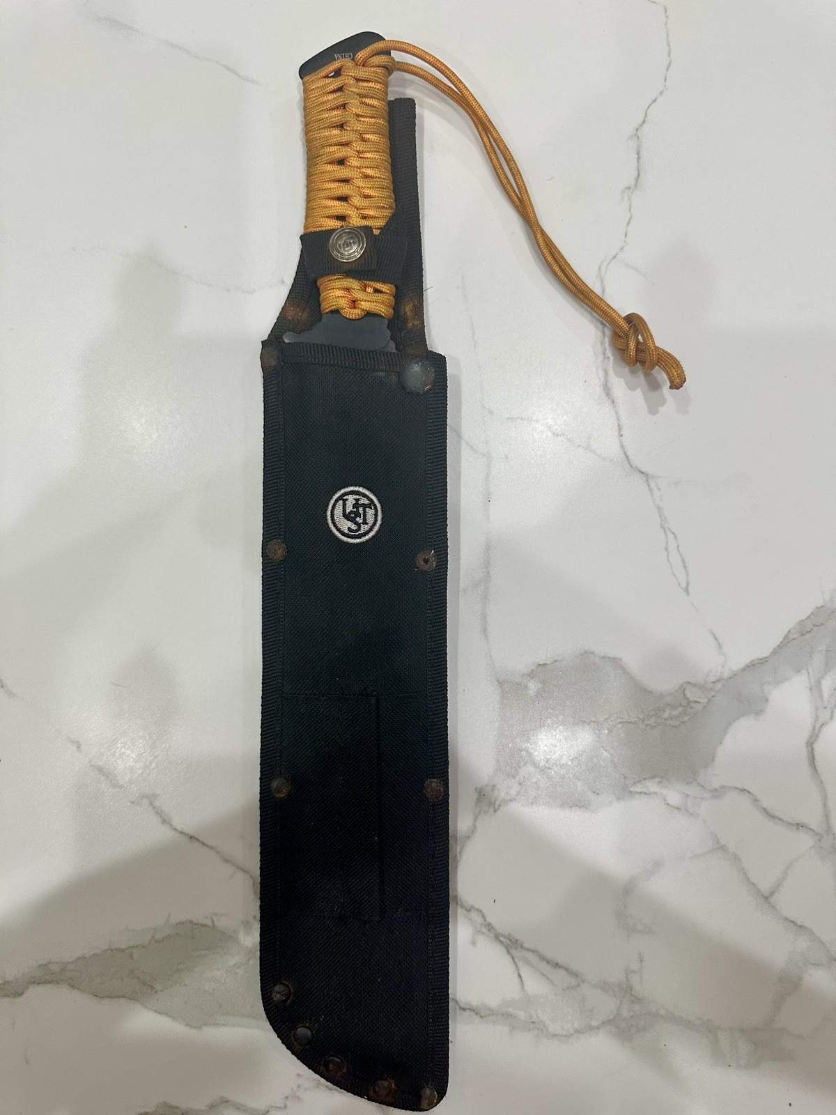 UST ParaCuda Survival Machete Orange 11 in – GREAT condition