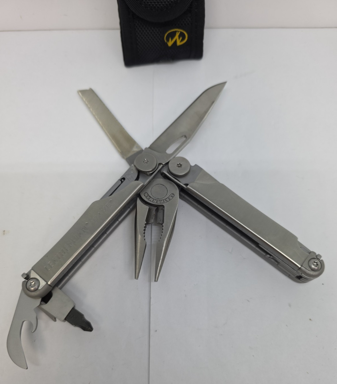 Leatherman Wave Multi-Tool Stainless, Knife, Pliers, with Nylon Sheath, USA