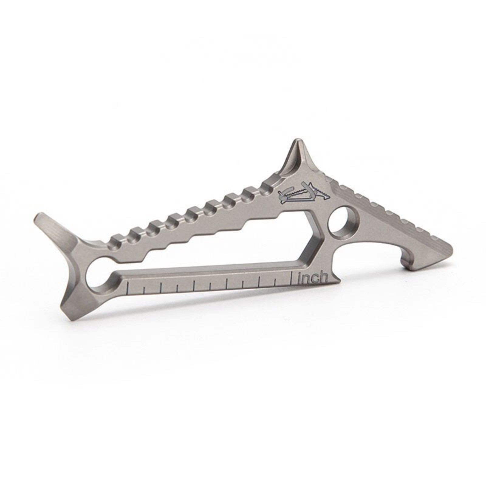 Titanium Alloy Mini Keychain Pry Bar Crowbar Outdoor EDC Multi Tools Lightweight