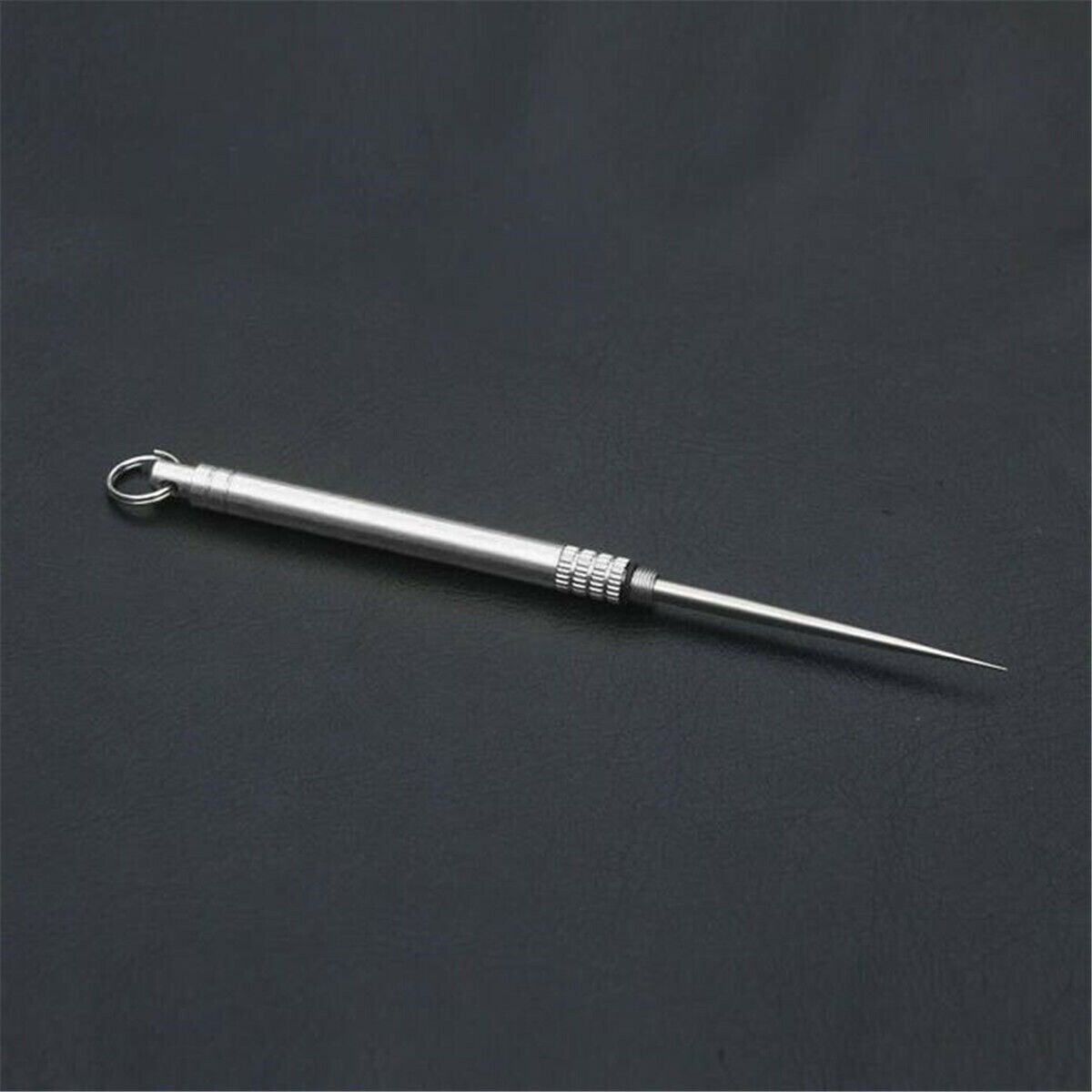 Portable Titanium Toothpick With Pocket Holder For Outdoor Picnic & Camping
